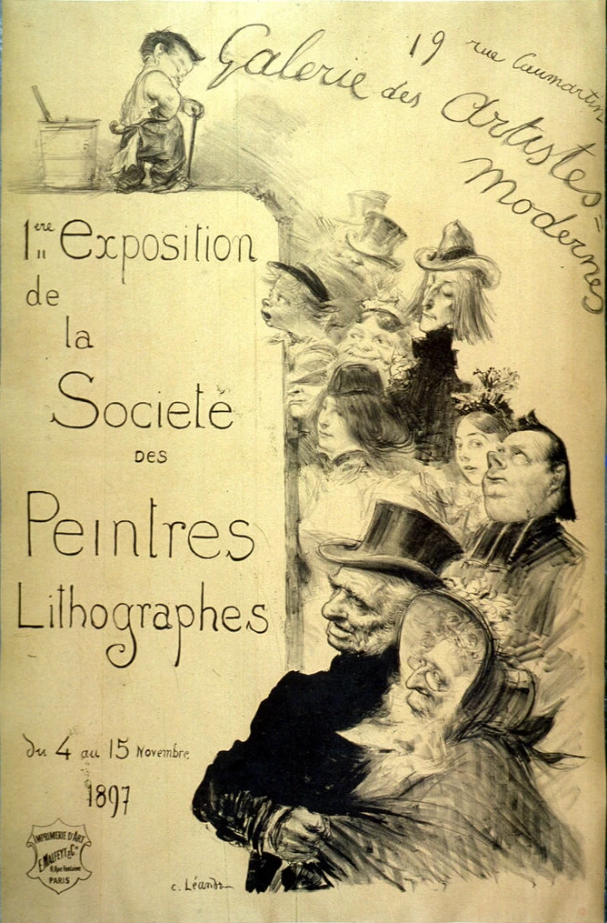 Charles Léandre - Manifesto della Prima Mostra della Società dei Pittori, Litografi 1897